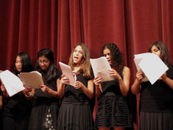 Chorus Members at the Winter Concert